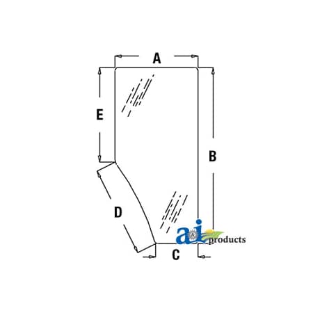 A & I Products Glass, Door (RH) 63" x36" x4" A-L169103